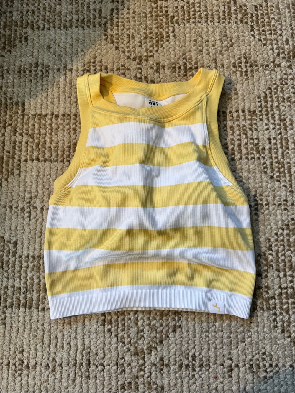 Joy Lab Cropped Striped Tank sz S